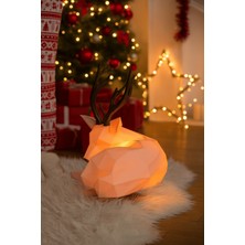 Noctis Nest Geyik Figürü Işıklı Dekor 17 cm Modern Yılbaşı & Ev Dekoru