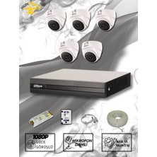 Dahua 2mp 5 Adet Sesli Dome Kameralı Full Paket