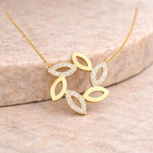 Oro Bravo 14 Ayar Altın Rüzgar Gülü Kolye