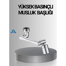 Zero Land Lvsqvr 1080° Dönebilen Musluk Başlığı Robotik Kol Havalandırıcı Çok Yönlü Su Yönlendirme