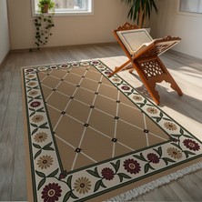 TURKISHRUG KINGDOM Şık Bej Premium Doku Kişisel Seccade