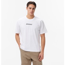 Karl Kani Retro Patch Print Erkek Beyaz T-Shirt.wht