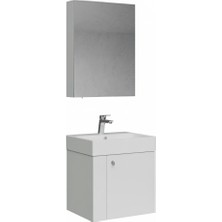 Creavit Font Lavabo Dolabı 50 cm ve Ayna Seti