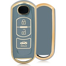 Rem Anahtar Cx-5 Mx-5 3 Buton Smart Nano Anahtar Kılıfı - Mavi