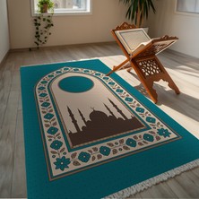 TURKISHRUG KINGDOM Dijital Baskılı Çok Renkli Yumuşak Dokulu Kişiselleştirilebilir Seccade