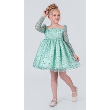 Mnk Baby & Kids Ruche Lipa Kız Çocuk Abiye M00783