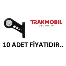  boynuz lamba kısa lensli cam 18 ledli (10 adet)