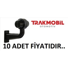  maksi eğri lamba ledli uzun 20cm füme cam (10 adet) sarı - kırmızı