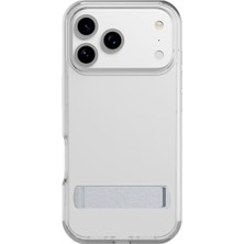 Cellularline IPHONE 17 Pro Max Stand Özellikli Antibakteriyel Şeffaf Kılıf