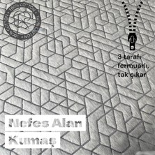 Aron Fermuarlı Yatak Kılıfı, Yatak Pedi&şiltesi, % 100 Cotton,yıkanabilir, Gri Renk
