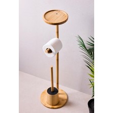 Perotti Soho Bamboo Ayaklı WC Fırçası ve Kağıtlık Seti