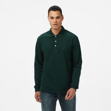 Nautica Erkek Yeşil Classic Fit Uzun Kollu Polo Yaka T-Shirt.3kf