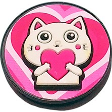 Bsb 3D Kedi Figürlü Popsocket Telefon Tutacağı Telefon Parmak Tutucu Popsoket PD018