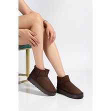 Vaska Roma Içi Kürklü Kalın Taban Kadın Mini Bot