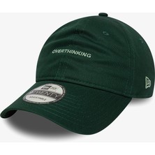 New Era Overthinking Slogan 9twenty  Unisex Yeşil Şapka.-