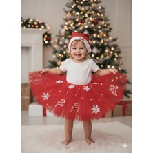 Dodomar 2–3 Yaş Simli Tütü Etek Yılbaşı Kostümü – Lastikli Bel ve Şapka Hediyeli Set