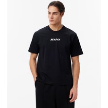 Karl Kani Retro Patch Print Erkek Siyah T-Shirt.blk