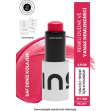 INO Beauty Peony Doğal Görünüm Sağlayan SPF30+ Aydınlatıcı Dudak & Yanak Bakımı 4,5 gr Tüm Cilt Tipleri İçin