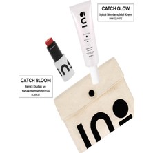INO Beauty Catch Bloom Pocket Lip Cheek Stick Scarlet + Catch Glow Pink Quartz