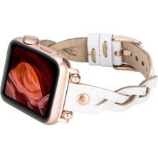 BYZM Apple Watch Uyumlu Deri Kordon Wanda 38-40-41MM Rt F3