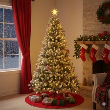 Dodomar 150 cm – Yılbaşı Çam Ağacı 468 Dal Kozalaklı Kokinalı Karlı Demir Ayaklı Lüks Ithal