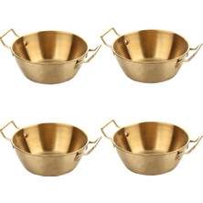 Mien Altın Eskitme 4'lü Kase/çerezlik 14CM