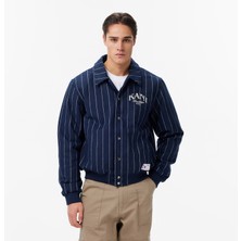 Karl Kani Pinstripes Wool Erkek Mavi Ceket.blu