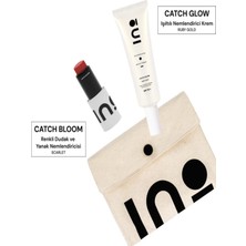 INO Beauty Catch Bloom Pocket Lip Cheek Stick Scarlet + Catch Glow Ruby Gold