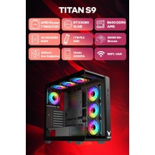 Game Garaj Titan S9 Amd Ryzen 7 9800X3D 32GB Ram 1tb SSD RTX5080 360MM Sıvı Soğutma Freedos Oyuncu Oem Paket