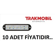  pro led dekor lamba 6 ledli siyah çerçeveli (10 adet) beyaz