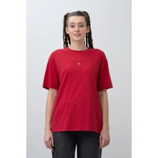 Queen Kids Queenkids Kız Çocuk 7462 Fiyonklu Tişört Kırmızı