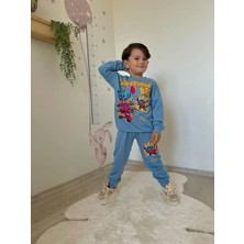 Queen Kids Queenkids Erkek Çocuk 5004 Takım Stıtch Mavi