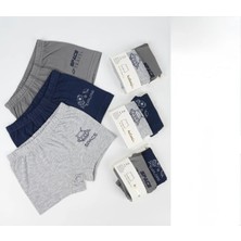 Queen Kids Queenkids Erkek Çocuk Iç Giyim K128492 Halley Boxer Gri