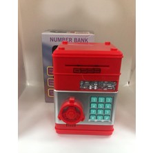 Lebron Kırmızı Renk Atm Şifreli Otomatik Kağıt Para Alan Kasa Kumbara