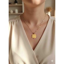 ForgeBox Kişiye Özel Isimli Paslanmaz Çelik Yonca Kolye – Özel Tasarım, Kararma Yapmaz, Hediyelik