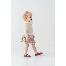 Monstar Kız Bebek  3'lü Etekli Takım Bej