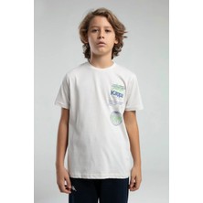 Queen Kids Queenkids Erkek Çocuk 38257KW  Tişört Bej