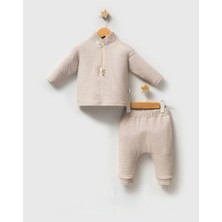 Queen Kids Queenkids Erkek Bebek 5655TAKIM Gri