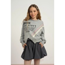 Queen Kids Queenkids Kız Çocuk 7883 Paraşüt Balon  Şort Antrasit