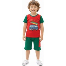 Ropi Erkek Çocuk Baskılı Yazlık Şortlu Takım
