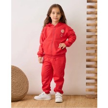 Queen Kids Queenkids Kız Çocuk 3900-040 Takım Smıley Kırmızı