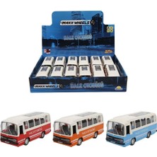 TE Dükkan Maxx Wheels Sesli ve Işıklı Nostaljik Halk Otobüsü 15 cm - 83166  -  1 Adet Fiyatıdır