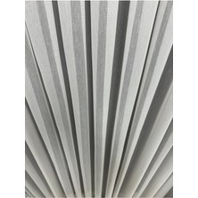 Erdoğanlar Koza Küçük Balık Sırtı Gri Tül Perde 1/3 Sık Pile