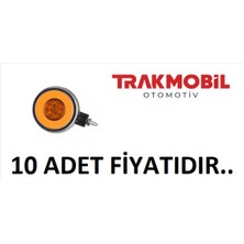  ayna altı küpe lamba sinyalli neon (10 adet) sarı - kırmızı