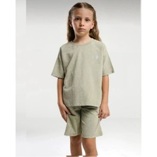 Queen Kids Queenkids Kız Çocuk 2089-4 Takım Çay Yeşili