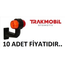  geniş maksi eğri lamba neon uzun 20cm (10 adet) sarı - kırmızı