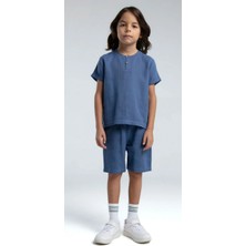 Queen Kids Queenkids Erkek Çocuk 3569-2 Müslin Takım Okyanus