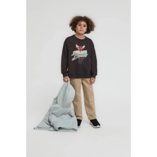 Queen Kids Erkek Çocuk Sweat Kahve