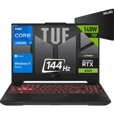 Asus Tuf Gaming F15 FX507VV-LP139 I7-13620H 16GB 512GB SSD RTX4060 140W 15.6" Fhd 144Hz Windows 11 Home Dizüstü Bilgisayar - Xxl Mouse Pad Wz1