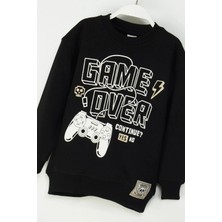 Queen Kids Queenkids Erkek Çocuk M4107 Sweat Siyah